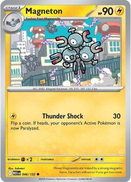 Pokemon - Mega Evolution - Magneton - 046/132 - Reverse Holofoil