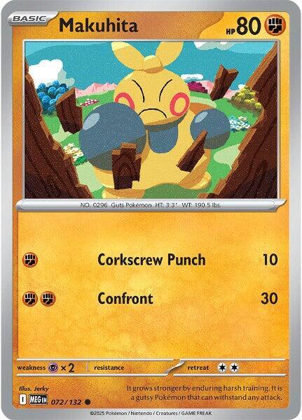 Makuhita 072/132 — Mega Evolution Pokémon card