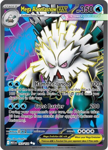 Mega Abomasnow ex 157/132 Holofoil — Mega Evolution Pokémon card