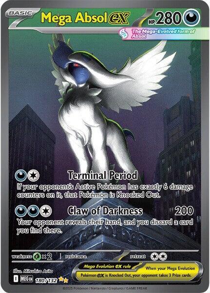 Mega Absol ex 180/132 Holofoil — Mega Evolution Pokémon card