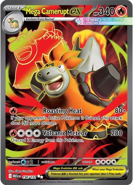 Pokemon - Mega Evolution - Mega Camerupt ex - 156/132 - Holofoil