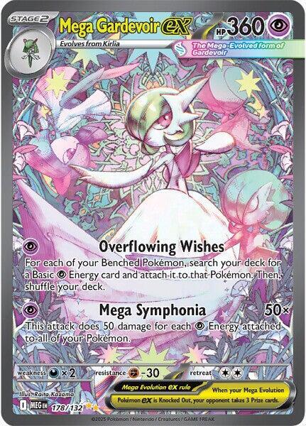 Mega Gardevoir ex 178/132 Holofoil — Mega Evolution Pokémon card