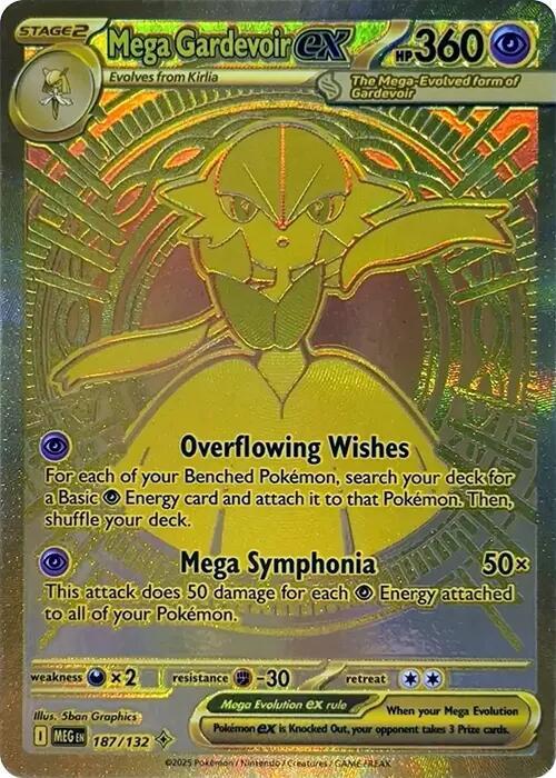 Pokemon - Mega Evolution - Mega Gardevoir ex - 187/132 - Holofoil