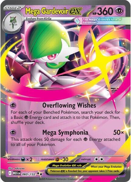 Mega Gardevoir ex 060/132 Holofoil — Mega Evolution Pokémon card