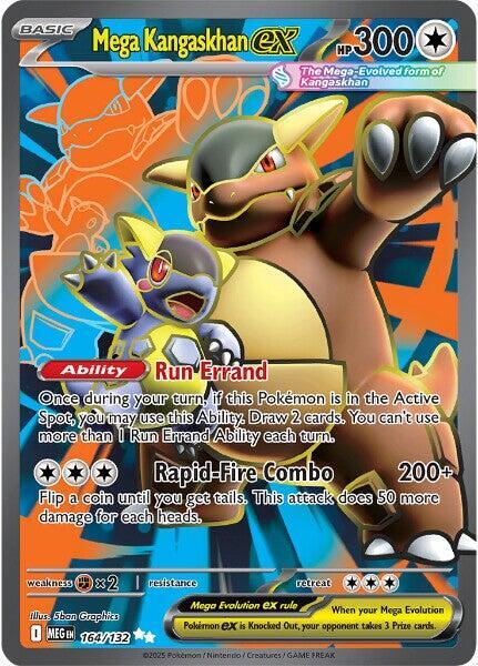 Mega Kangaskhan ex 164/132 Holofoil — Mega Evolution Pokémon card
