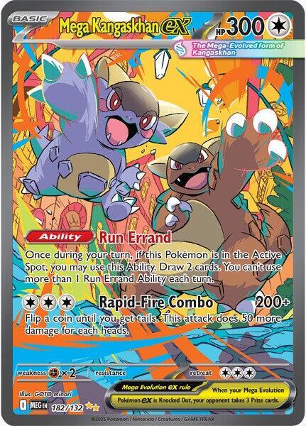 Mega Kangaskhan ex 182/132 Holofoil — Mega Evolution Pokémon card