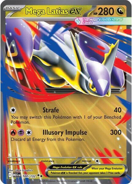 Mega Latias ex 100/132 Holofoil — Mega Evolution Pokémon card