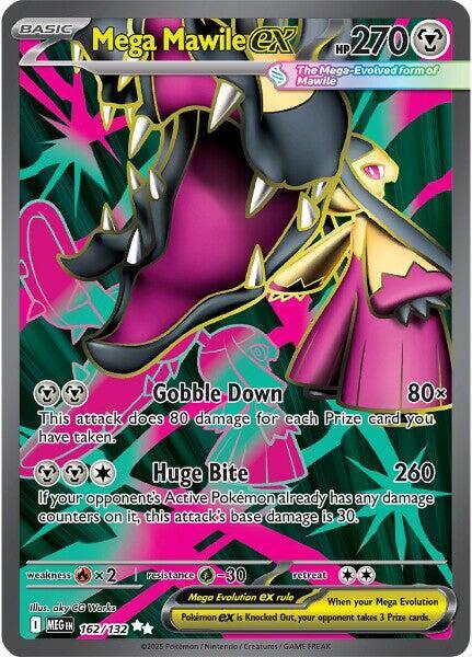 Mega Mawile ex 162/132 Holofoil — Mega Evolution Pokémon card