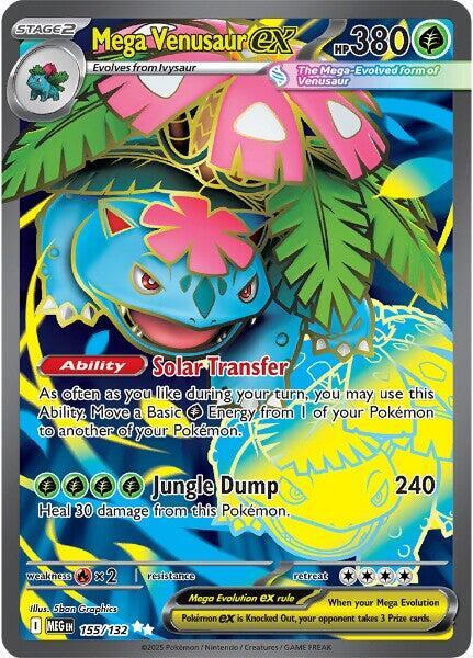 Mega Venusaur ex 155/132 Holofoil — Mega Evolution Pokémon card