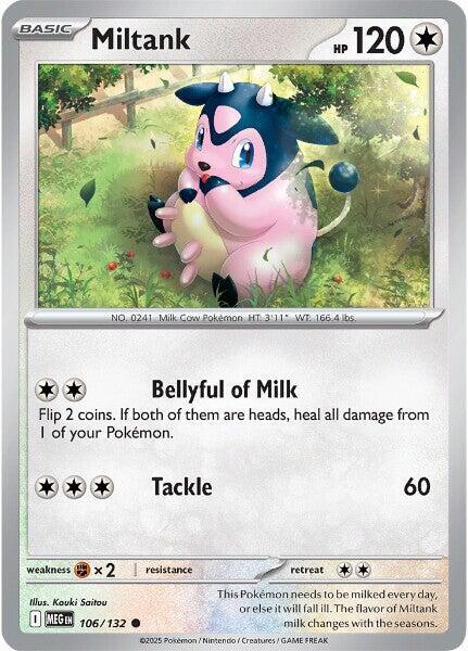 Miltank 106/132 — Mega Evolution Pokémon card