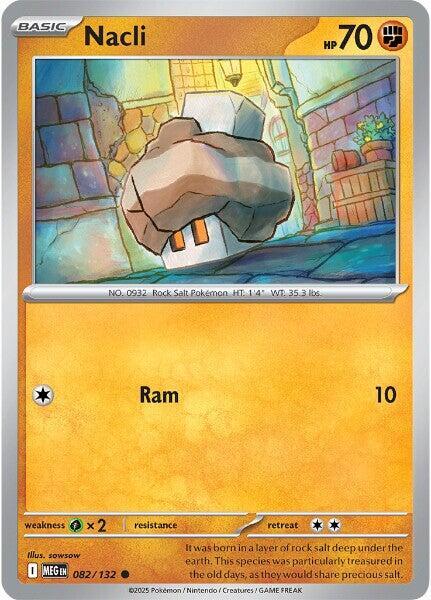 Nacli 082/132 — Mega Evolution Pokémon card