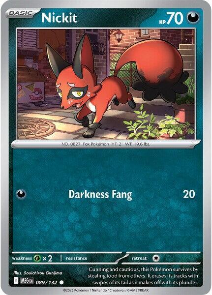 Nickit 089/132 — Mega Evolution Pokémon card