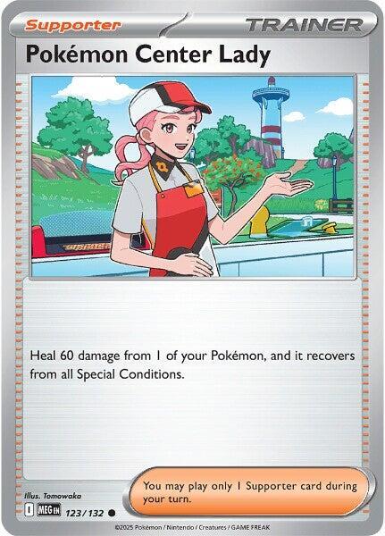 Pokemon Center Lady 123/132 Reverse Holofoil — Mega Evolution Pokémon card