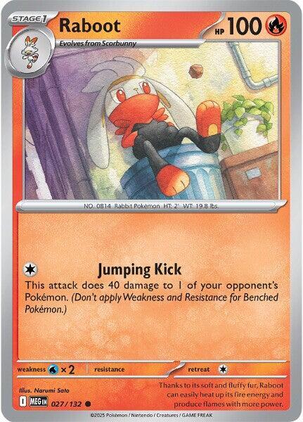Raboot 027/132 — Mega Evolution Pokémon card
