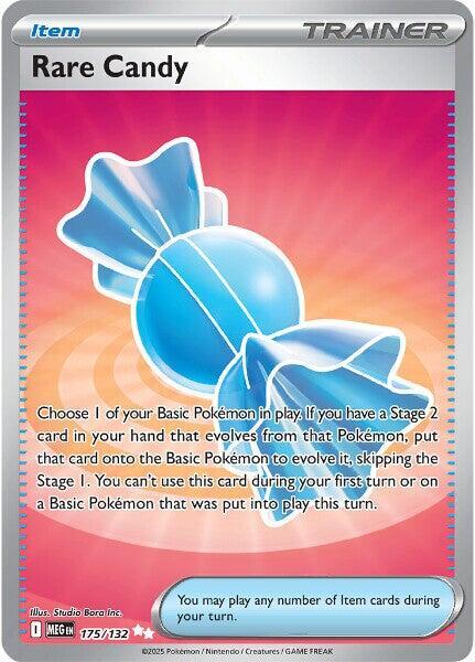 Rare Candy 175/132 Holofoil — Mega Evolution Pokémon card
