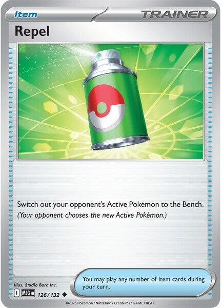 Repel 126/132 — Mega Evolution Pokémon card