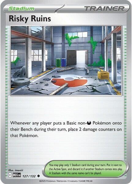 Risky Ruins 127/132 — Mega Evolution Pokémon card
