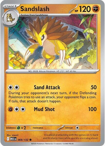 Pokemon - Mega Evolution - Sandslash - 069/132 - Reverse Holofoil