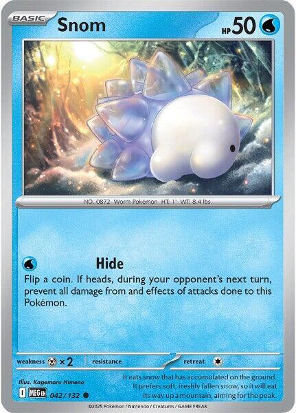 Snom 042/132 — Mega Evolution Pokémon card