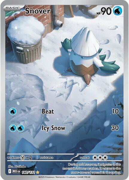 Snover 140/132 Holofoil — Mega Evolution Pokémon card