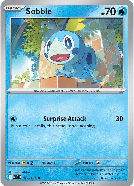 Sobble 039/132 — Mega Evolution Pokémon card