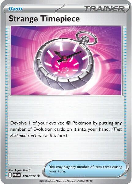 Strange Timepiece 128/132 — Mega Evolution Pokémon card