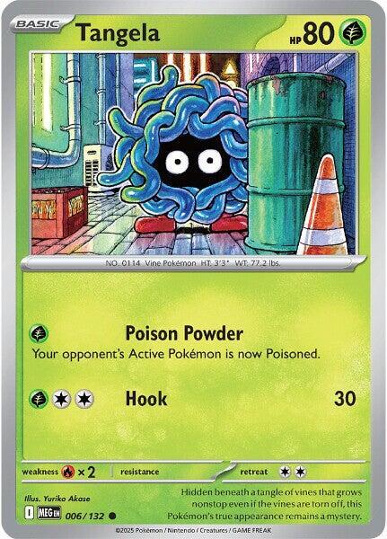 Tangela 006/132 Reverse Holofoil — Mega Evolution Pokémon card