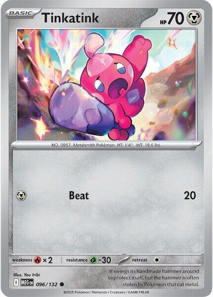 Pokemon - Mega Evolution - Tinkatink - 096/132 - Reverse Holofoil