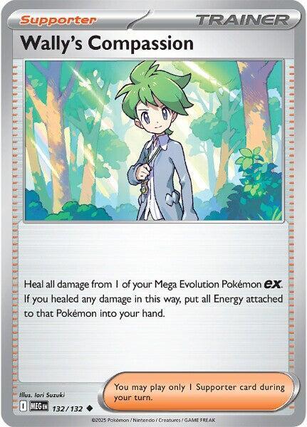 Wally's Compassion 132/132 — Mega Evolution Pokémon card