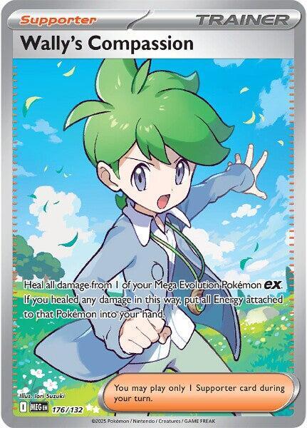 Wally's Compassion 176/132 Holofoil — Mega Evolution Pokémon card