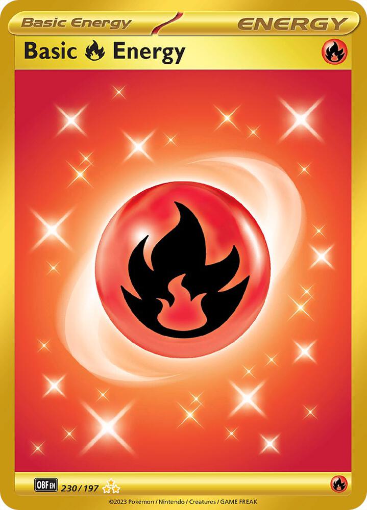 Pokemon - Obsidian Flames - Basic Fire Energy - 230/197 - Holofoil