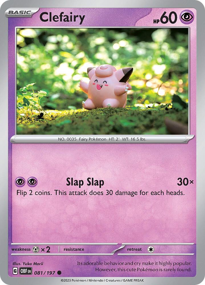 Pokemon - Obsidian Flames - Clefairy - 081/197