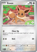 Eevee 166/197 Reverse Holofoil, Obsidian Flames Pokémon card
