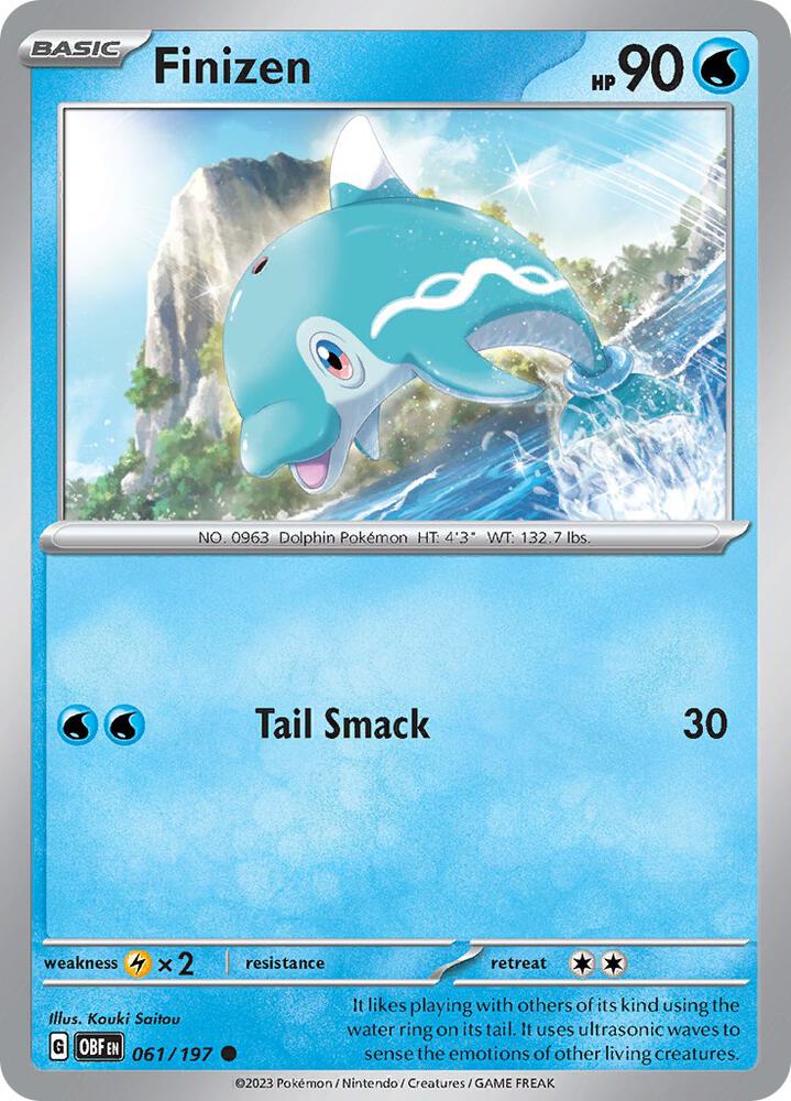 Finizen 061/197 Reverse Holofoil, Obsidian Flames Pokémon card