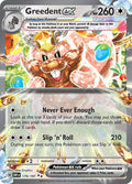 Greedent ex 179/197 Holofoil, Obsidian Flames Pokémon card