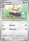 Herdier 171/197 Reverse Holofoil, Obsidian Flames Pokémon card
