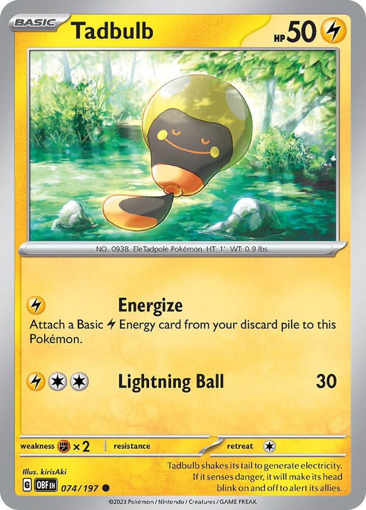 Pokemon - Obsidian Flames - Tadbulb - 074/197