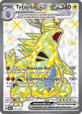 Tyranitar ex 211/197 Holofoil, Obsidian Flames Pokémon card