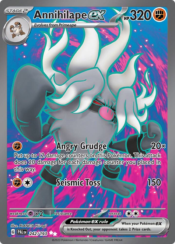 Annihilape ex 242/193 Holofoil, Paldea Evolved Pokémon card
