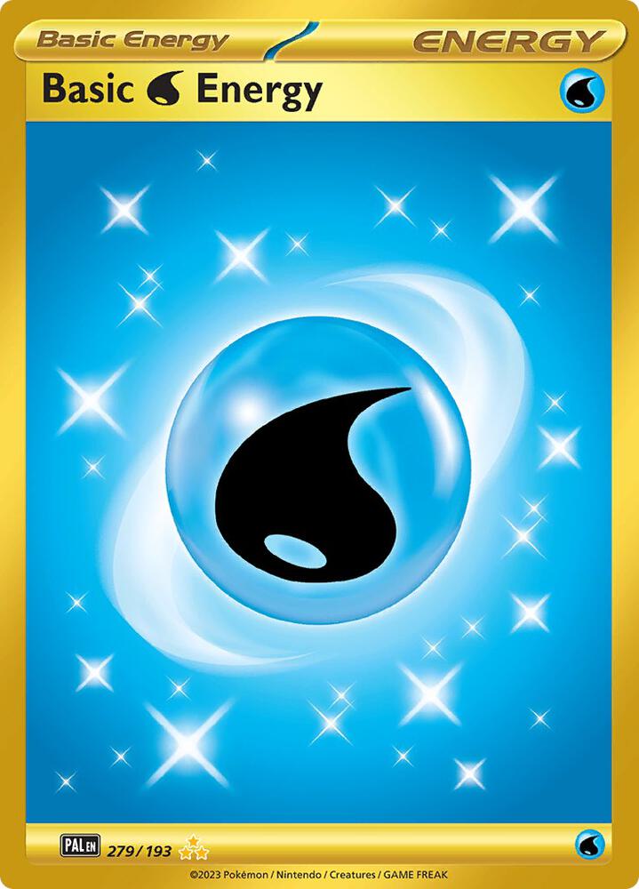 Basic Water Energy 279/193 Holofoil, Paldea Evolved Pokémon card