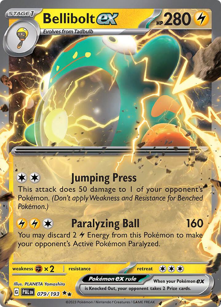 Bellibolt ex 079/193 Holofoil, Paldea Evolved Pokémon card