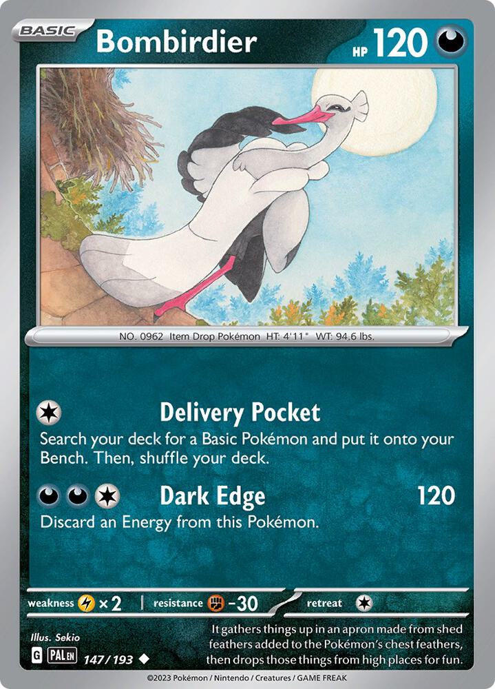 Bombirdier 147/193, Paldea Evolved Pokémon card