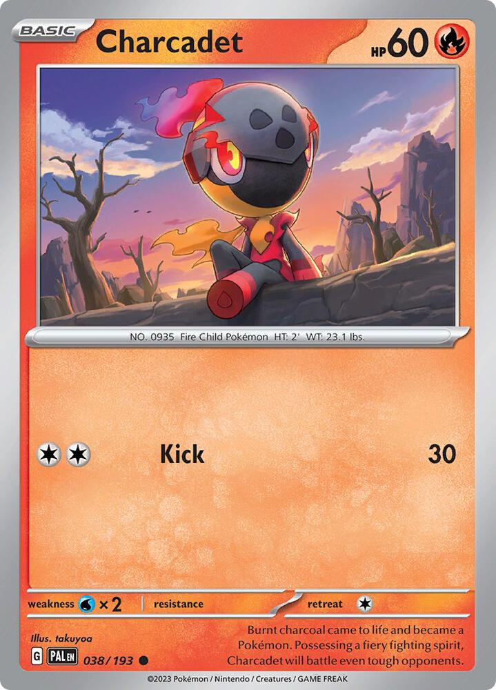 Charcadet 038/193, Paldea Evolved Pokémon card
