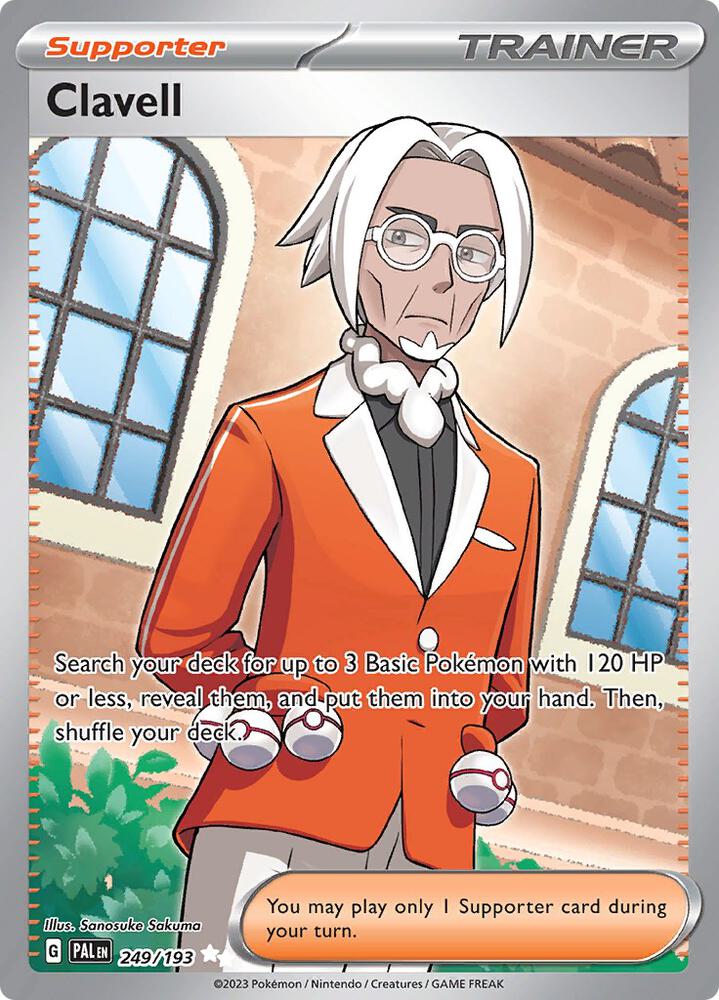 Clavell 249/193 Holofoil, Paldea Evolved Pokémon card