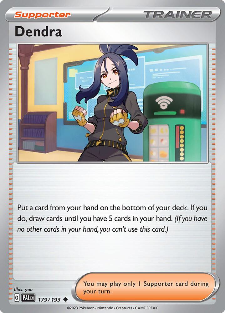 Dendra 179/193, Paldea Evolved Pokémon card