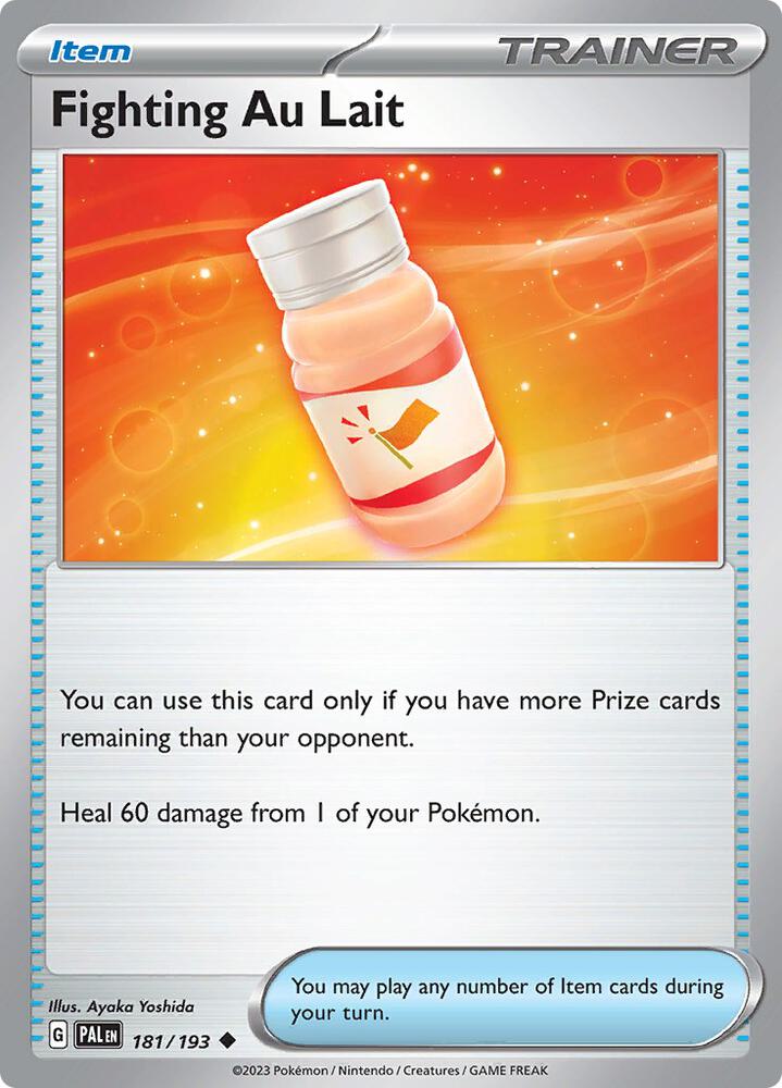 Fighting Au Lait 181/193 Reverse Holofoil, Paldea Evolved Pokémon card