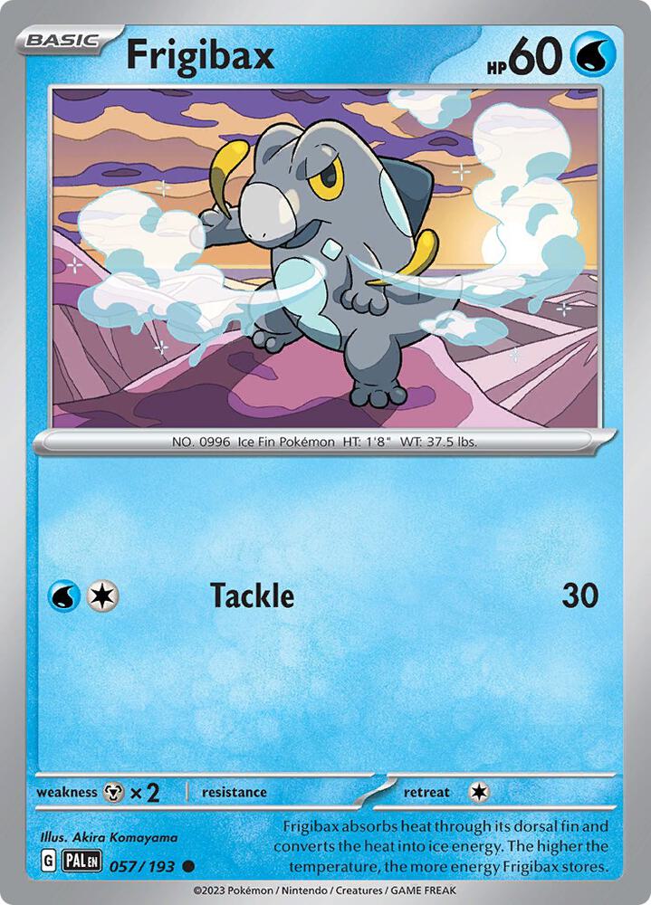 Frigibax 057/193, Paldea Evolved Pokémon card