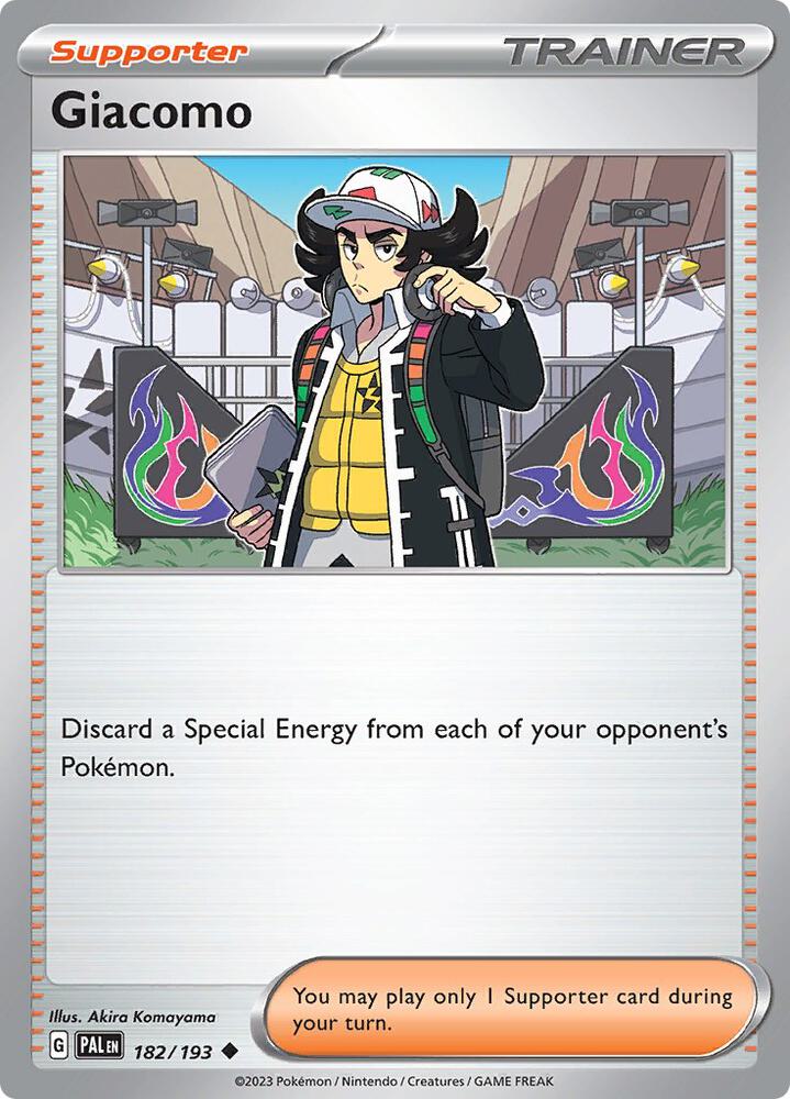 Giacomo 182/193, Paldea Evolved Pokémon card