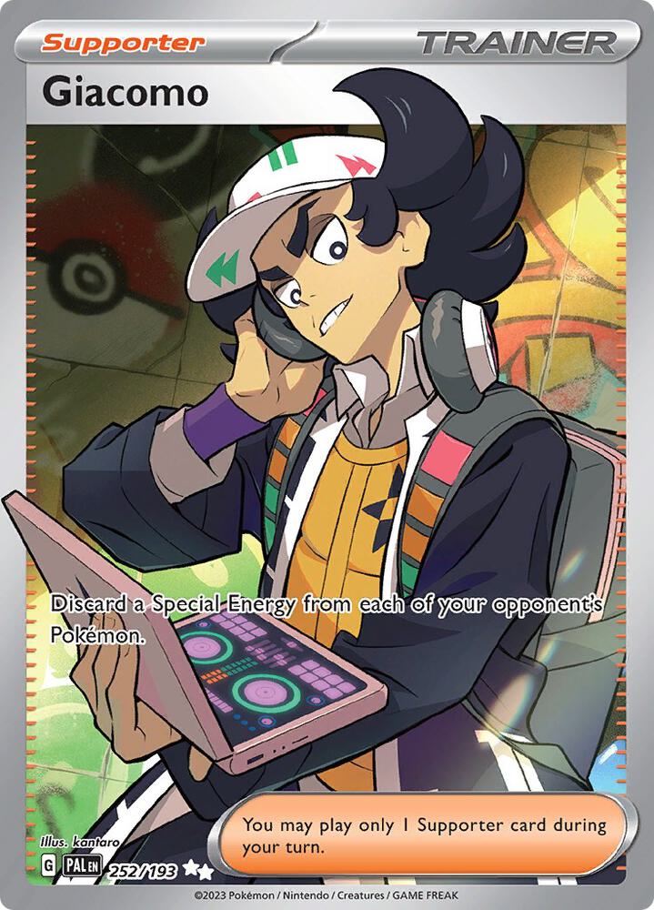 Giacomo 252/193 Holofoil, Paldea Evolved Pokémon card