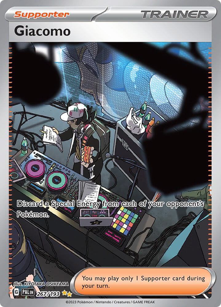 Giacomo 267/193 Holofoil, Paldea Evolved Pokémon card